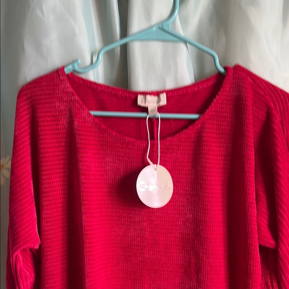 Chenault Vibrant Red Lightweight Women’s Top